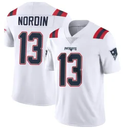 Men's Quinn Nordin New England Patriots No.13 Limited Vapor Untouchable Jersey - White