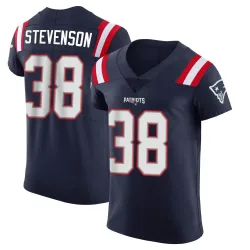 Men's Rhamondre Stevenson New England Patriots No.38 Elite Team Color Vapor Untouchable Jersey - Navy
