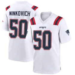 Men's Rob Ninkovich New England Patriots No.50 Game Jersey - White