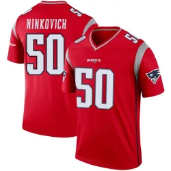 Men's Rob Ninkovich New England Patriots No.50 Legend Inverted Jersey - Red