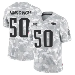 Men's Rob Ninkovich New England Patriots No.50 Limited 2024 Salute to Service Jersey - Arctic Camo