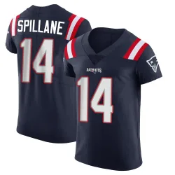 Men's Robert Spillane New England Patriots No.14 Elite Team Color Vapor Untouchable Jersey - Navy