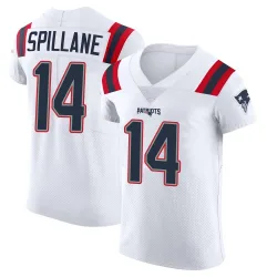 Men's Robert Spillane New England Patriots No.14 Elite Vapor Untouchable Jersey - White