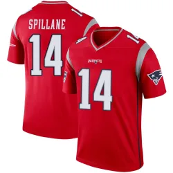 Men's Robert Spillane New England Patriots No.14 Legend Inverted Jersey - Red