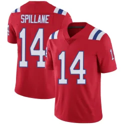 Men's Robert Spillane New England Patriots No.14 Limited Vapor Untouchable Alternate Jersey - Red
