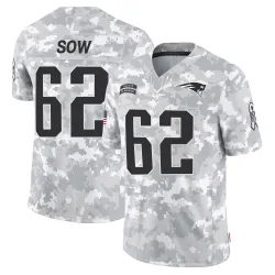 Men's Sidy Sow New England Patriots No.62 Limited 2024 Salute to Service Jersey - Arctic Camo