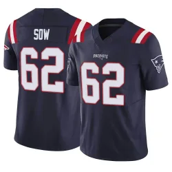 Men's Sidy Sow New England Patriots No.62 Limited Vapor F.U.S.E. Jersey - Navy