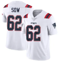 Men's Sidy Sow New England Patriots No.62 Limited Vapor Untouchable Jersey - White