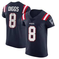 Men's Stefon Diggs New England Patriots No.8 Elite Team Color Vapor Untouchable Jersey - Navy