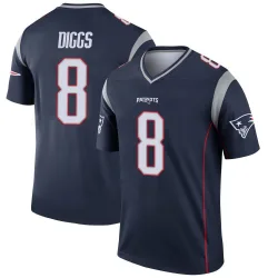 Men's Stefon Diggs New England Patriots No.8 Legend Jersey - Navy