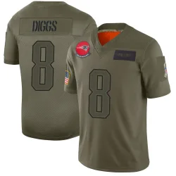 Men's Stefon Diggs New England Patriots No.8 Limited 2019 Salute to Service Jersey - Camo