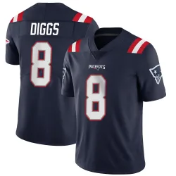Men's Stefon Diggs New England Patriots No.8 Limited Team Color Vapor Untouchable Jersey - Navy