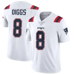 Men's Stefon Diggs New England Patriots No.8 Limited Vapor Untouchable Jersey - White