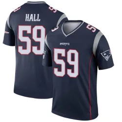 Men's Terez Hall New England Patriots No.59 Legend Jersey - Navy