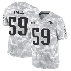 Men's Terez Hall New England Patriots No.59 Limited 2024 Salute to Service Jersey - Arctic Camo