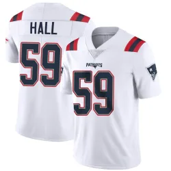 Men's Terez Hall New England Patriots No.59 Limited Vapor Untouchable Jersey - White