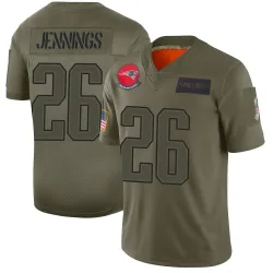Men's Terrell Jennings New England Patriots No.26 Limited 2019 Salute to Service Jersey - Camo