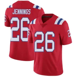 Men's Terrell Jennings New England Patriots No.26 Limited Vapor Untouchable Alternate Jersey - Red