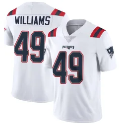 Men's Trayveon Williams New England Patriots No.49 Limited Vapor Untouchable Jersey - White