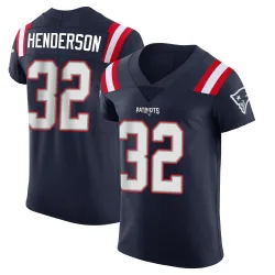 Men's TreVeyon Henderson New England Patriots No.32 Elite Team Color Vapor Untouchable Jersey - Navy