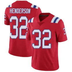 Men's TreVeyon Henderson New England Patriots No.32 Limited Vapor Untouchable Alternate Jersey - Red