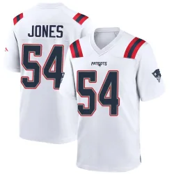 Men's Truman Jones New England Patriots No.54 Game Jersey - White