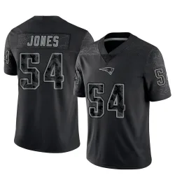 Men's Truman Jones New England Patriots No.54 Limited Reflective Jersey - Black