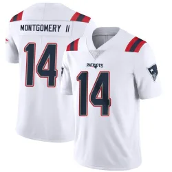 Men's Ty Montgomery II New England Patriots No.14 Limited Vapor Untouchable Jersey - White