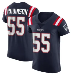 Men's Tyrese Robinson New England Patriots No.55 Elite Team Color Vapor Untouchable Jersey - Navy