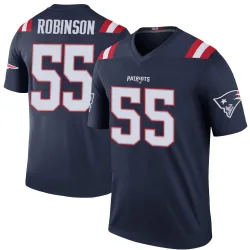 Men's Tyrese Robinson New England Patriots No.55 Legend Color Rush Jersey - Navy