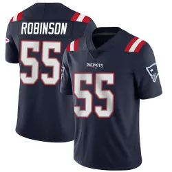 Men's Tyrese Robinson New England Patriots No.55 Limited Team Color Vapor Untouchable Jersey - Navy