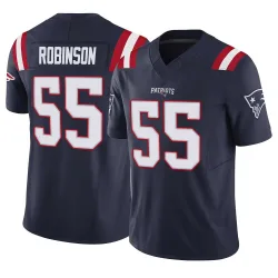 Men's Tyrese Robinson New England Patriots No.55 Limited Vapor F.U.S.E. Jersey - Navy