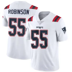 Men's Tyrese Robinson New England Patriots No.55 Limited Vapor Untouchable Jersey - White
