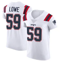 Men's Vederian Lowe New England Patriots No.59 Elite Vapor Untouchable Jersey - White