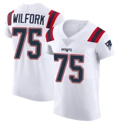 Men's Vince Wilfork New England Patriots No.75 Elite Vapor Untouchable Jersey - White