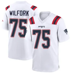 Men's Vince Wilfork New England Patriots No.75 Game Jersey - White