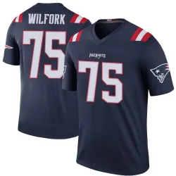 Men's Vince Wilfork New England Patriots No.75 Legend Color Rush Jersey - Navy