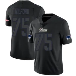 Men's Vince Wilfork New England Patriots No.75 Limited Jersey - Black Impact