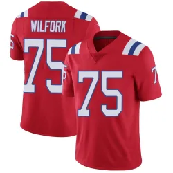 Men's Vince Wilfork New England Patriots No.75 Limited Vapor Untouchable Alternate Jersey - Red