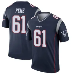 Men's Wilfried Pene New England Patriots No.61 Legend Jersey - Navy
