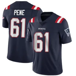 Men's Wilfried Pene New England Patriots No.61 Limited Team Color Vapor Untouchable Jersey - Navy