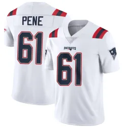 Men's Wilfried Pene New England Patriots No.61 Limited Vapor Untouchable Jersey - White