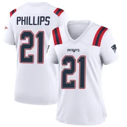 Women's Adrian Phillips New England Patriots No.21 Game Jersey - White