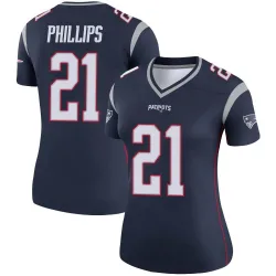 Women's Adrian Phillips New England Patriots No.21 Legend Jersey - Navy