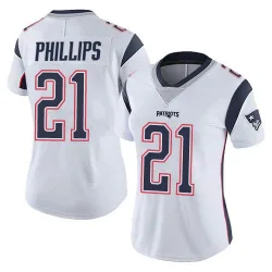 Women's Adrian Phillips New England Patriots No.21 Limited Vapor Untouchable Jersey - White