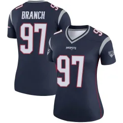 Women's Alan Branch New England Patriots No.97 Legend Jersey - Navy