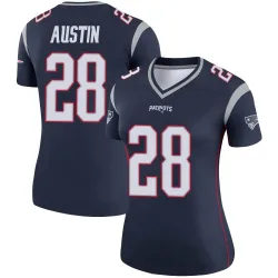 Women's Alex Austin New England Patriots No.28 Legend Jersey - Navy