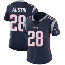 Women's Alex Austin New England Patriots No.28 Limited Team Color Vapor Untouchable Jersey - Navy