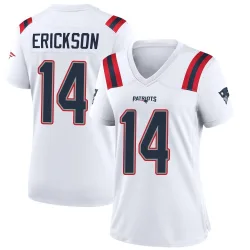 Women's Alex Erickson New England Patriots No.14 Game Jersey - White