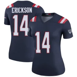 Women's Alex Erickson New England Patriots No.14 Legend Color Rush Jersey - Navy